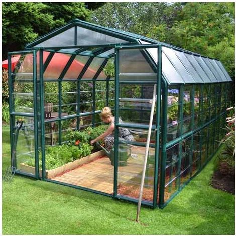 Serre de jardin en polycarbonate Rion Grand Gardener 13,72 m², Ancrage au sol Non (1/4)