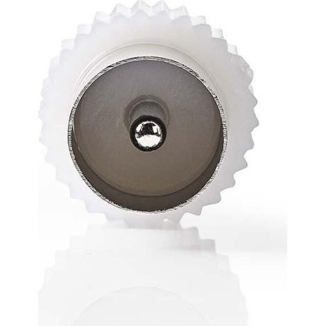 Adaptateur coaxial Nedis CSGP40940WT IEC mâle - IEC mâle blanc (1/3)