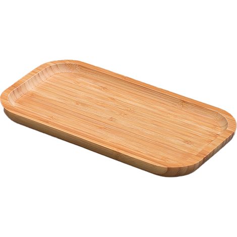 Plateau En Bambou - Rectangulaire - 30 X 20 X 3 Cm - Pour Organisation Et Décoration Intérieure - 1 Pièce (1/5)