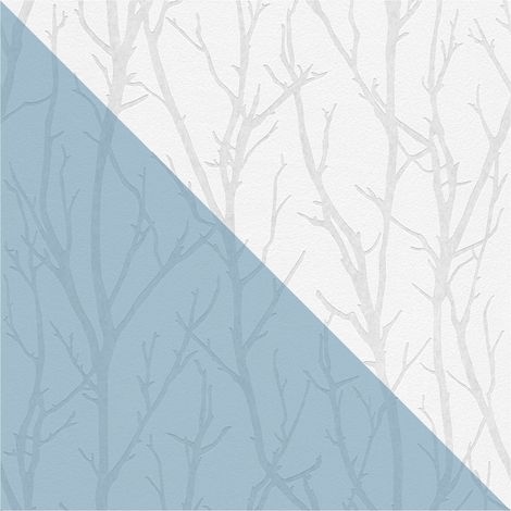 Nature wallpaper wall Profhome 321015 paintable non-woven wallpaper textured design matt white 5.33 m2 (57 ft2) (1/5)