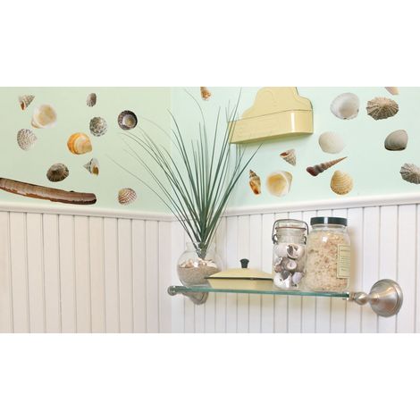 Sticker Autocollant Photos Coquillages Décoratif, x2, 21,9x29,7cm - Décoration Murale Intérieure, Idée Cadeau Originale (1/3)