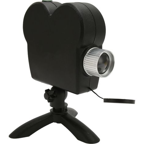 Projecteur d'Halloween avec support et rideau réglable, motif effrayant, lampe de projection pour fenêtre, décoration extérieure et intérieure, prise UE 100-240 V (1/5)