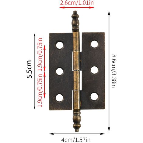 Charnière décorative amovible pour meuble - Design original et facile à installer 2pcs (1/3)