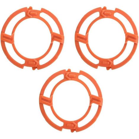 3 Stück orangefarbene Klingen-Sicherungsringe, Halteplattenhalterung für Philips Norelco 7000 9000 Serie RQ12 Modelle (1/5)