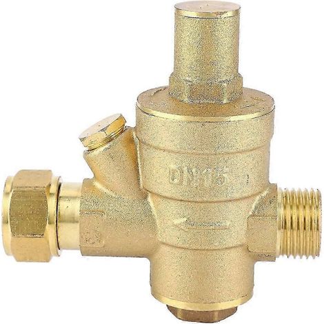 Vanne régulatrice de pression d'eau réglable DN15 1/2" PN1.6 (1/4)