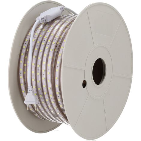 Striscia da 60 LED/M 500W 42.000Lm 2000ºK SMD5050 220VAC IP65 x50M 40.000H [HO-220-60-50M-EWW]