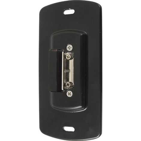 Portac – Gâche électrique réversible en applique pour portillon IP65 – Compatible serrure à encastrer et en applique – Finition noir Ral 9005