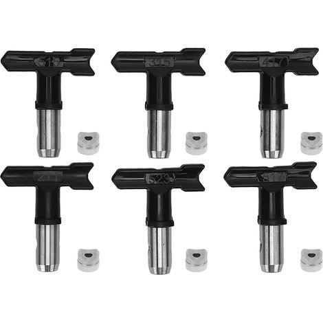 Kit 6 Buses de Pulvérisation Airless 211 315 417 515 517 523 avec 6 Filtres et 2 Sièges pour Pistolet Peinture (1/5)