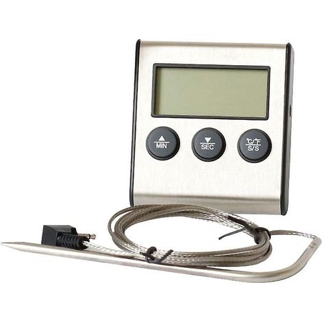 Digital Cooking Thermometer with Probe Timer Timing and Alarm Function 0-250°C/32-482°F (1/5)