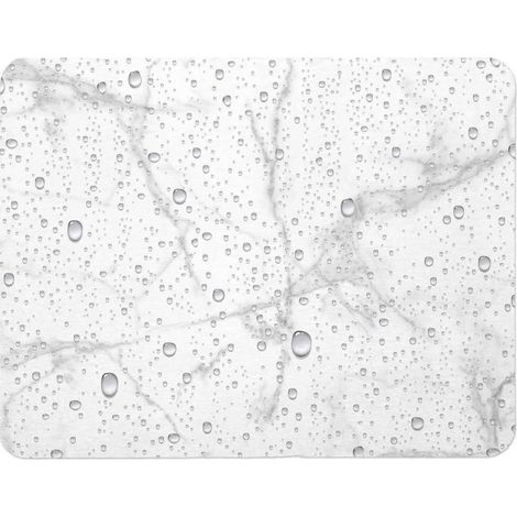 Tapis de Bain à Motifs "Aqua" 50x70cm Blanc