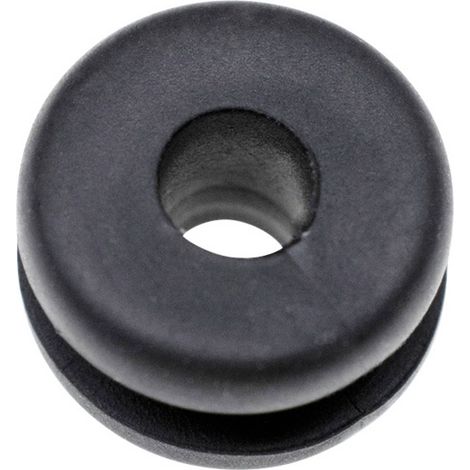 TRU COMPONENTS TC-10820708 Passacavo Ø (max.) 5 mm Spessore piastra (max.) 1.5 mm PVC Nero 1000 pz.