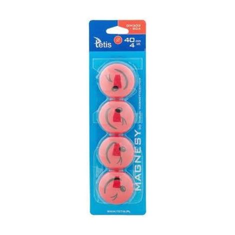 Rote Smiley-Tafelmagnete, 4 Stück, GM303-SC4
