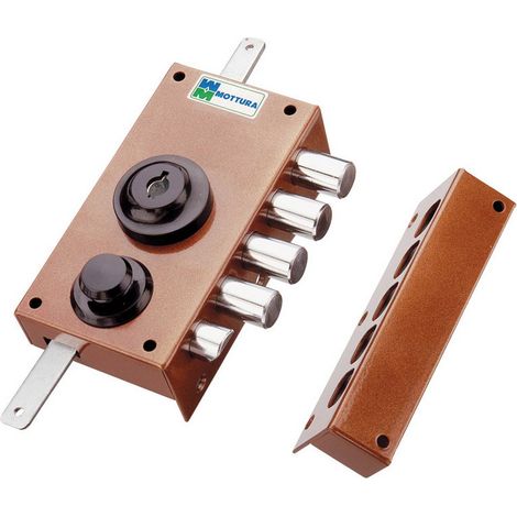 1PZ SERRATURA LEGNO APPLICARE CIL/POMPA +S TRIP. ART. 30.436 E.42 DX