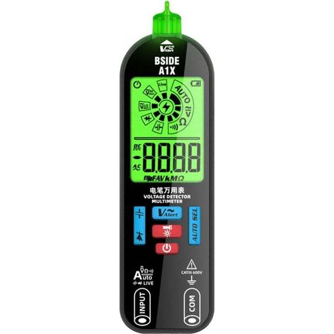 Intelligentes Multimeter mit automatischer Bereichswahl, Digitalanzeige und zwei Messspitzen