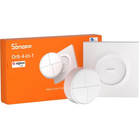 Botón de escena inteligente, compatibilidad Zigbee, múltiples funciones, SNZB-01M (1/2)