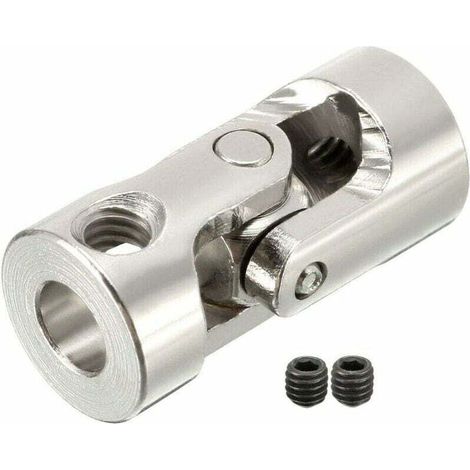 2-10mm U-Shaped Steering Shaft One-Piece Universal Joint for Boats, Cars, DIY Accessories, Silver (1/5)