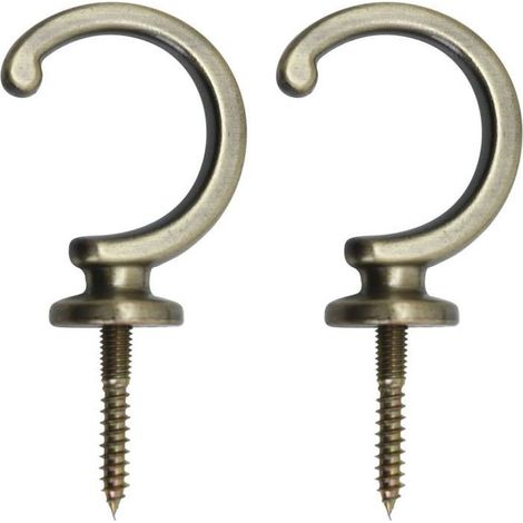 Embrasses de rideaux - AIMOONSA - Crochet 7,5×3,8 cm - Bronze - Alliage de zinc - Style rétro (1/5)