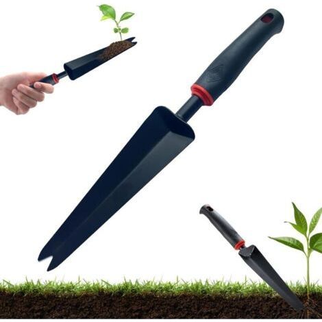 Lntyq Outil Gouge de Désherbage, Jardinage Besherbeur Manuel, désherbeur avec poignée, Désherbeur à Main, Désherbeur en Acier Inoxydable, Outil Desherbeur Manuel, pour creuser, désherber, des (1/5)