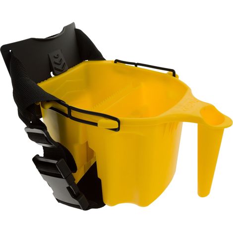 Seau à Peinture avec Sangle et Sangles d'échelle Utilisation Plus sûre avec Rouleau ou Pinceau 1,25 l (1/5)