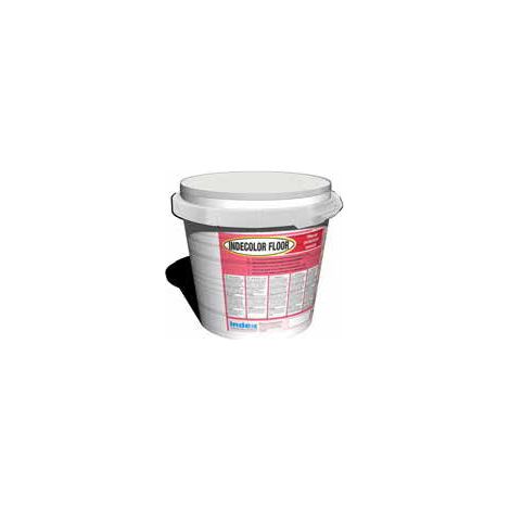 Indecolor floor (rosso) pittura per pavimenti, garage da 2 kg