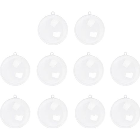 Boules de Noël transparentes, lot de 40, pour décoration intérieure (1/5)