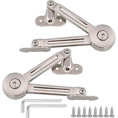 Réglable Ascenseur Support Charnière Charnière,Meuble Armoire Meuble Porte, Ascenseur Support Charnière Charnière Porte Placard, Meubles Placard Couvercle 2PCS (1/5)