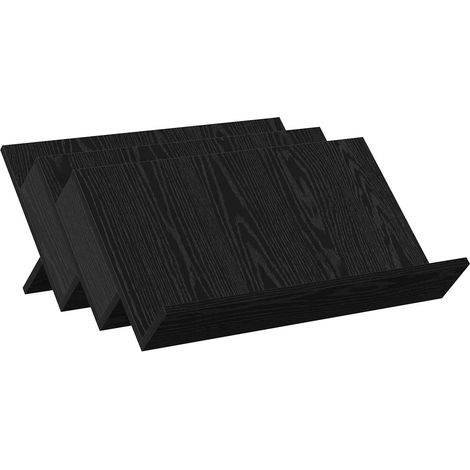 Maison Exclusive - Scaffale per riviste Rovere Nero 65 x 53 x 28,5 cm