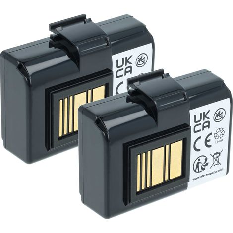vhbw 2x Battery compatible with Zebra ZQ630 RFID, ZR628, ZR638 Printer Copier Scanner Label Maker (3400 mAh, 7.4 V, Li-Ion) (1/4)