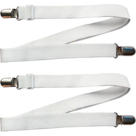 Bettgurt – Verstellbar von 60 bis 200 cm – Für Bettlaken, Matratzen, Sofas, Tischdecken – 2er-Set (1/5)