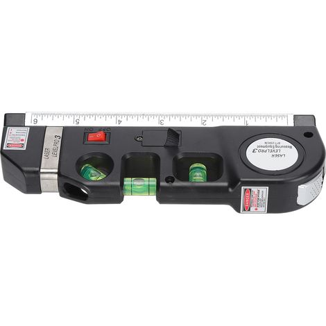 Niveau laser multifonction, niveau à bulle infrarouge, outil de mesure pour le travail du bois (1/5)