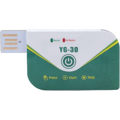 Enregistreur de température USB jetable IP67 étanche, rapport PDF automatique, plage -30°C à 70°C, autonomie 180 jours pour chaîne du froid (1/5)