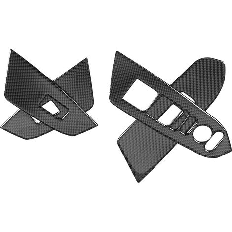 4 pièces habillage panneau interrupteur vitre intérieur auto fibre de carbone compatible Honda CRV 2016-2019 (1/5)