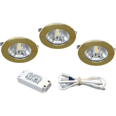 Aric – Spot encastrable doré LED G4 1,8W 3000K 150lm – Driver inclus – Pour plafond et mur – Éclairage décoratif (1/6)