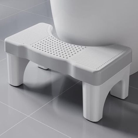 Tabouret de toilette portable en plastique antidérapant et ergonomique pour adultes et enfants. (1/5)