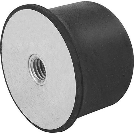 KIPP Gummipuffer Ballig M12 Ø 80mm H 60mm Stahl Naturkautschuk (1/2)