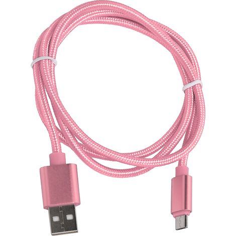 Câble USB Tressé 1m pour Smartphone - Charge Rapide et Transfert de Données Mobile (1/5)