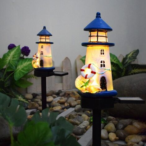 Lampe Solaire Exterieur,2 Pièces Lumiere Solaire Exterieur,Étanche Eclairage Exterieur Solaire,Décoration de Phare,Lampes Solaires Extérieur Jardin,pour Chemins,Decoration Jardin Exterieur (1/5)