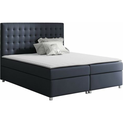 Lit boxspring Panis, Bristol 2447, Continental, Double, 180x200, Tissu, Disponible, 180x213x130cm (1/5)