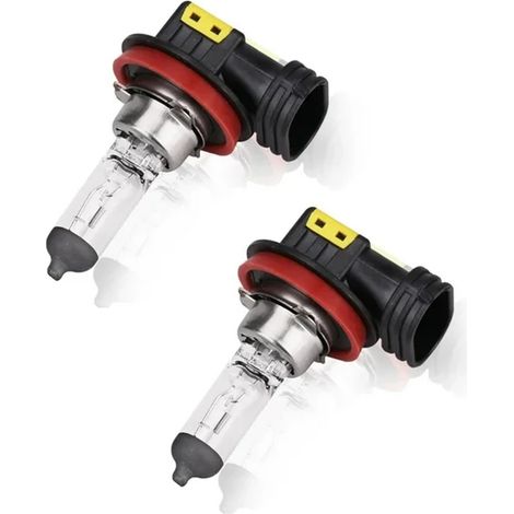2 ampoules H8 35W 12V, verre transparent, pour feux de brouillard et feux de route (1/5)