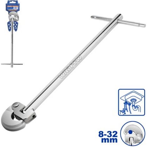 Llave De Lavabo WADFOW 8-32mm  WBF1732 Acero Forjado 300mm
