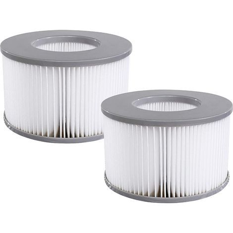 Lot de 2 cartouches filtrantes de rechange pour piscine gonflable Mspa, jacuzzi (1/5)