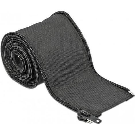 DELOCK 19219 MANGUITO DE CABLE NEGRO (1/4)