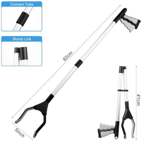Outils de Ramassage Avec Embout Magnétique pour Personnes âgées Pince de Préhension pour Prise de la Corbeille, Ramassage des Déchets, Déchets de Jardin (1/4)