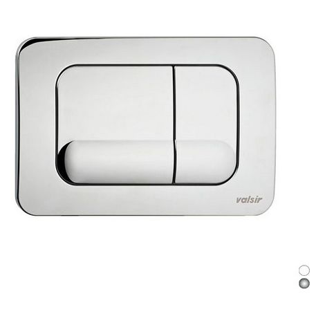 Placca doppio scarico tropea valsir bianca
