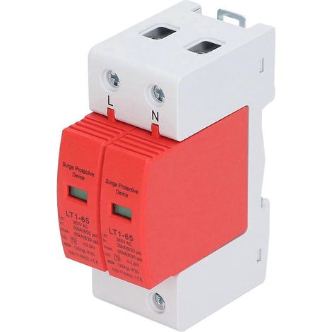Dispositif de protection contre les surtensions avec disjoncteur, 385 V CA, 30–65 kA, bipolaire, matériel de bricolage