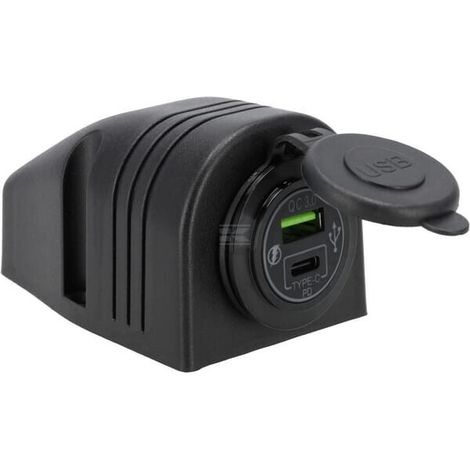 Toma USB-C + USB-A 12/24 V montaje en superficie BLAUPUNKT GSM053 (1/3)