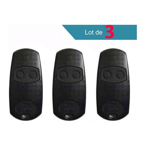 Telecomando Came TOP432EV – Confezione da 3 – Frequenza 433,92 MHz – Portata fino a 150 metri – 2 canali per porte da garage elettriche