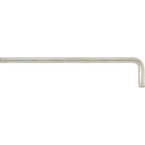 Chiave Angolata A 6 Punti, Versione Lunga, Nichel, Costa S / Appartamento: 5 Mm Lungo. Rami 163 X 33 Millimetri