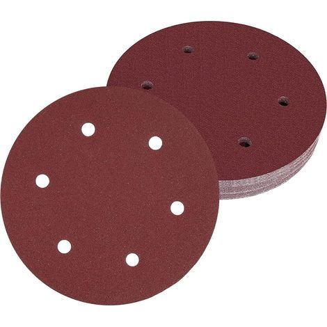 50 Pièces 150mm disques abrasifs Disque de Ponçage Disques Abrasifs 2000 Grain Idéal pour Poncer/Polir/Dérouiller pour ponceuse excentrique de 6 trous (1/5)