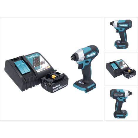 Makita DTD 157 RT1 Akku Schlagschrauber 18 V 140 Nm 1/4" Brushless + 1x Akku 5,0 Ah + Ladegerät (1/5)